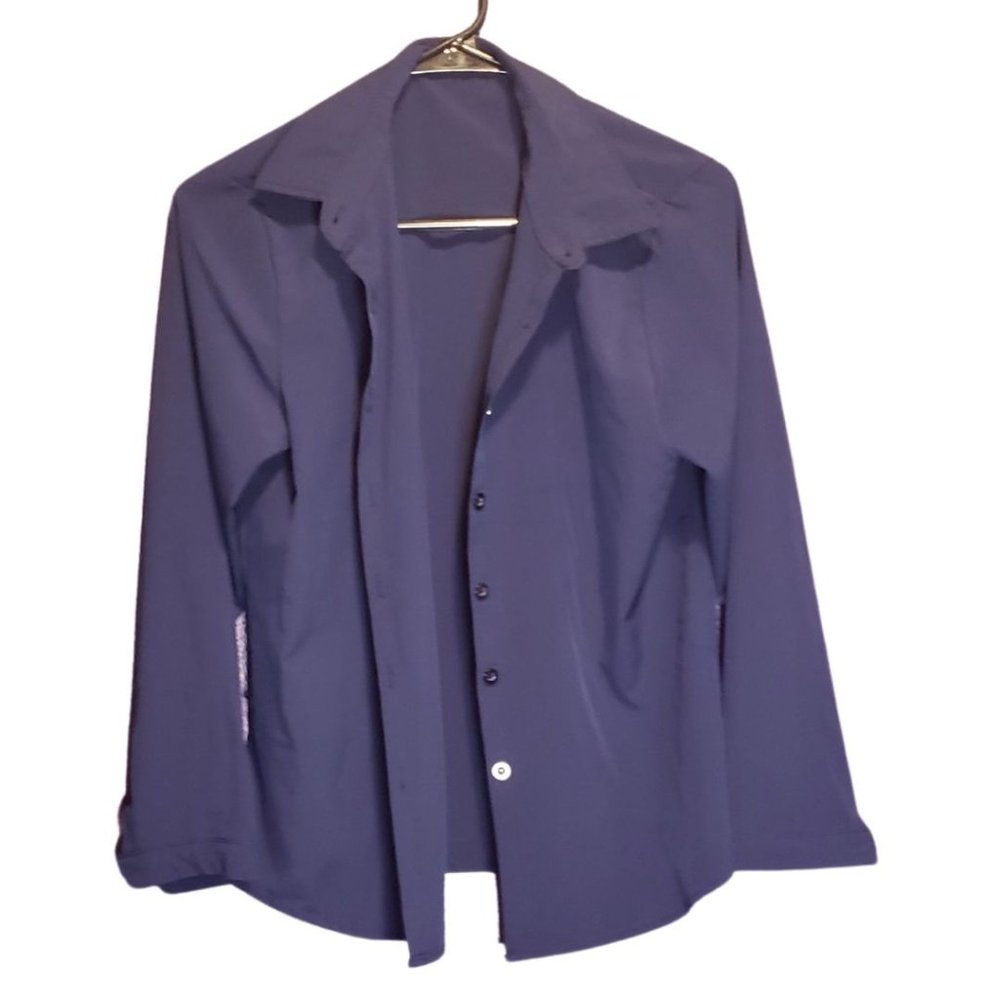 TX S-M dark blue button down